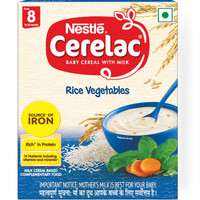 Nestle Cerelac Rice Vegetables Baby Food Cereal for 8 to 24 Month Baby Source of Iron & Protein Cereal(300 g, 8+ Months)