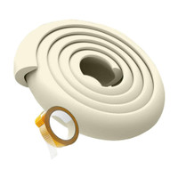 SYGA Baby Safety White Strip Furniture Edge Guard Cushion Corner Cover 2 meter 6.5 feet tape Infant Bump Protector(White)