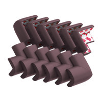 SYGA Thick Infant Kids Safety Safe Table Desk Corner Edge Cushions Guard Protectors (Pack of 12, Brown)(Brown)