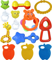Learn With Fun Set of 8 Pcs with Various Exciting Toys for New Borns & Infants Rattle(Multicolor)