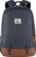 Gear Classic Leather Laptop Backpack without Anti Theft 28 L Laptop Backpack(Blue)