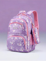 AM Creation 35L Trendy Water Resistant Bag with Pouch for Girls & Women 35 L Laptop Backpack(Purple)