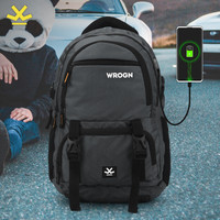 WROGN ASHPER Unisex Backpack with USB Port and Rain Cover 40 L Laptop Backpack(Grey)