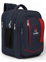 GLADIUS 45L School Bag for Boys & Girls (NavyBlue) | 3 Compartment, Padded, Class 4–8 Waterproof School Bag(Dark Blue, Red, 45 L)