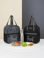 ONEGO Insulated Combo of 2 | Leak-Proof & Durable Tiffin Waterproof Lunch Bag(Black, Grey, 10 L)