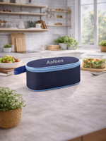 Aafeen Lunch Tiffin Cover for Office, School Kids(Navy Blue) Waterproof Lunch Bag(Dark Blue, 1 L)