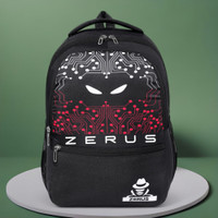 ZERUS 18 Inch Hacker Print Laptop Backpack for School College Travel Office Use Waterproof Backpack(Black, 33 L)