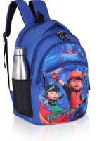 PERFECT GENIUS Kids Stylish Junior School Bag Backpacks Cartoon/Boy/Girl/Baby/ (3-9 Years) Waterproof School Bag(Light Blue, 26 L)