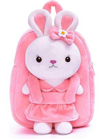 HappyChild Toddler Plush Bag Kids Bag for 2 to 5 year Child School Bag(Pink, 10 L)