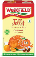 WeiKFiELD Jelly Mix 90g Pack | Orange Flavour | 100% Vegeterian | No Gelatin Jelly Powder(90 g)