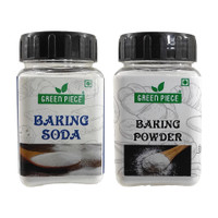 GREEN PIECE Baking Powder (100gm) And Baking Soda (100gm) (Pack of 2) Baking Powder(2 x 100 g)