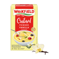 WeiKFiELD Custard Powder|Vanilla Flavor|2-Minute Preparation|Makes Smooth & Creamy Custard Custard Powder(500 g)