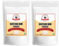 foodfrillz Xanthan Gum Powder, 400 g (200 g x 2) (binding, stabilizing & thickening ingredient gluten free) Egg Substitute Powder(2 x 200 g)