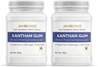 JAMBOREE Xanthan Gum Powder 2X100gm Thickening Agent, Binding Agent & Stabilizer for Food Baking Powder(2 x 100 g)