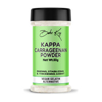 Bake King KAPPA CARRAGEENAN POWDER 50G | BINDING, STABILIZING & THICKENING AGENT | VEGAN GELATIN ALTERNATIVE | COMES IN EASY TO STORE JAR Raising Ingredient Powder(50 g)