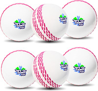 Jaspo T-20 Plus Practice Cricket /Wind Balls for Indoor & Outdoor Street Cricket Synthetic Ball(Pack of 6, White)