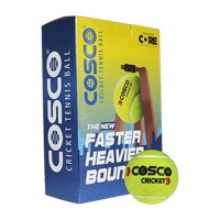 COSCO Light Weight Cricket Tennis Ball(Standard, Pack of 6, Yellow)