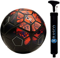 RASCO COMBO CR SEVEN RED FOOTBALL WITH AIR PUMP Football - Size: 5(Standard, Pack of 2, Red)