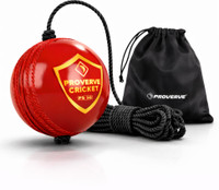 proverve Synthetic/PVC Cricket Ball For Cricket Practice & Training, Hanging Cricket Ball Cricket Training Ball(Standard, Pack of 1, Red)