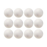 Payal Creation White Cricket Practice Heavy Wind Plastic Balls 80 gm Each (Pack of 12) Cricket Training Ball(Standard, Pack of 12, White, Red)