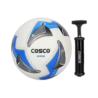 COSCO Kick with Pump Football - Size: 5(Standard, Pack of 1, Blue, White)