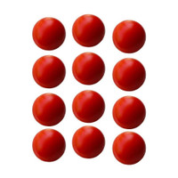 Pawansut Heavy Plastic Cricket Training Balls 80 gm Red Plastic Ball Cricket Training Ball(Standard, Pack of 12, Red)