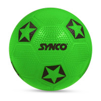 SYNCO Indoor Size 3_Home Play Soft PVC Football for Children(Pack of 1) Throw Ball - Size: 3(Standard, Pack of 1, Green)