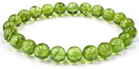 VIBESLE Crystal, Peridot Beads Charm Bracelet