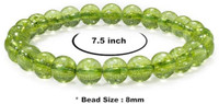 VIBESLE Crystal, Peridot Beads Charm Bracelet