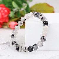 VIBESLE Stone Beads, Crystal Charm Bracelet