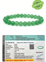 SPYRONIX REAL TREASURE Stone, Green Aventurine Crystal Bracelet