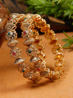 YouBella Alloy Gold-plated Bangle(Pack of 2)