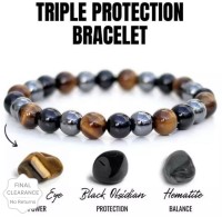 Kavish Enterprises Stone Beads, Agate, Crystal Charm Bracelet