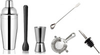 Dynore 6 Pcs Multi Utility Bar Set/ Bar Accessories 6 - Piece Bar Set(Stainless Steel)