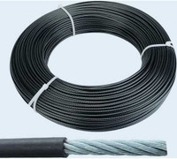 FW Sports Heavy PU Coated 6mm 10mtr Wire for Gym Machines Multi-training Bar(Black)