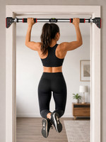 Lifelong Pull Up Bar for Home Workout Chin Up Bar 75-92CM Max User Weight 200kg Pull-up Bar(Black)