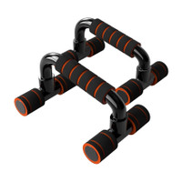 GJSHOP Adjustable non-slip Cushioned Foam Grip Portable Pushup Stands Home Workout A6 Push-up Bar(Black, Orange)