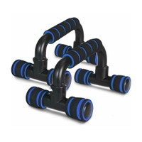 GJSHOP Anti-Slip Cushioned Handle Portable Pushup Stands Home Gym Workout Kit Push-up Bar(Blue, Black)
