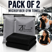 ZEDFIBER Microfiber 400 GSM Sport, Beach, Face, Hand, Bath Towel Set(Pack of 2)