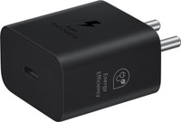 SAMSUNG 25 W GaN 3 A Mobile Charger with Detachable Cable(Black)