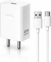 shopbucket 45 W SuperVOOC 5 A Wall Charger for Mobile with Detachable Cable(White, Cable Included)