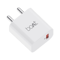 boAt 18 W Quick Charge 3 A Wall Charger for Mobile(White)