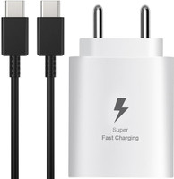 RVAT 25 W Quick Charge 3 A Wall Charger for Mobile with Detachable Cable(White, Cable Included)