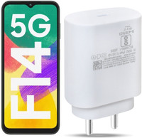 Zybux Original 25W USB-C Samsung Galaxy F14 5G Mobile Super Fast PD Charger Adapter Charging Pad