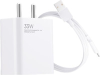 Mi 33 W SonicCharge 3 A Single Port Mobile Charger with Detachable Cable(White, Cable Included)
