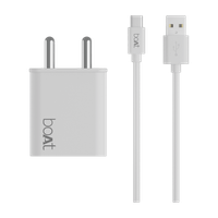 boAt 22.5 W Quick Charge 3 A Wall Charger for Mobile with Detachable Cable(White, Cable Included)
