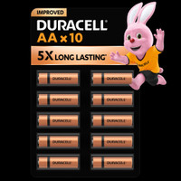 DURACELL Alkaline AA, Everyday Devices, Clock, Toy, Remote  Battery(Pack of 10)