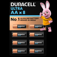 DURACELL Ultra AA, High-Drain Devices, Digital Camera, Toy, Electric Toothbrush  Battery(Pack of 8)