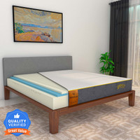 SleepyCat Hybrid 3-Layered Latex Orthopedic 5-zone support 6 inch Single High Density (HD) Foam Mattress(L x W: 72 inch x 36 inch)