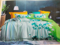 RP Enterprises Cotton Double Flat 108 TC Printed 1 Bedsheet with 2 Pillow Covers(Multicolor-1)